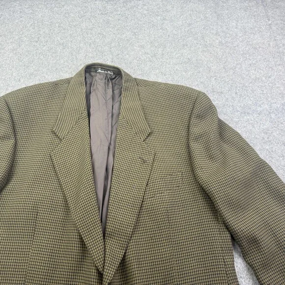 Vintage Giorgio Armani Mani Blazer Mens 46 Green Wool Tweed Sport Coat Italy